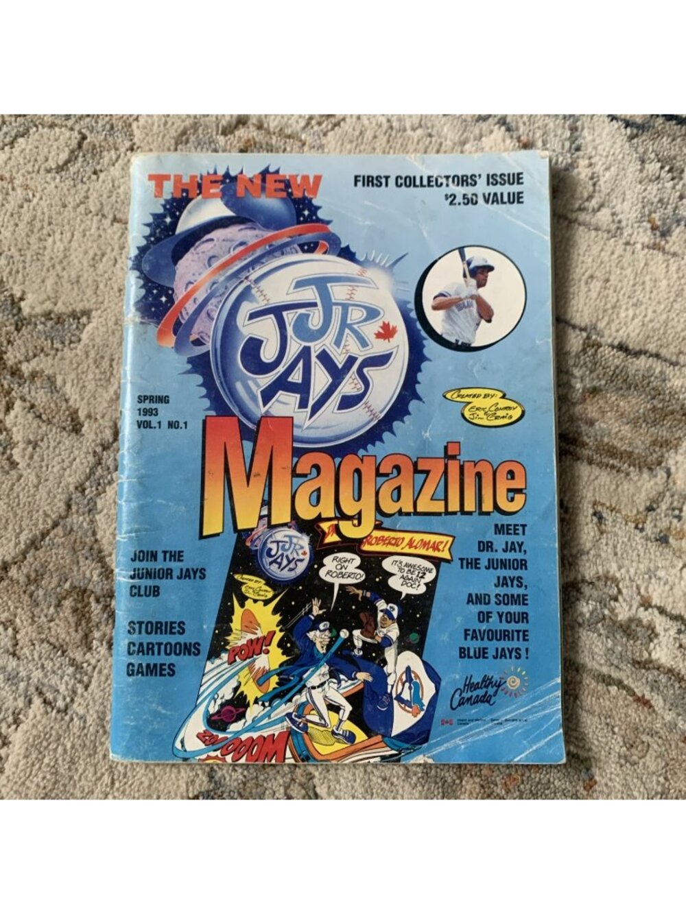 Toronto Blue Jays Jr Jays Magazine Spring 1993 Vol. 1 No. 1 DEBUT 1ST ISSUE